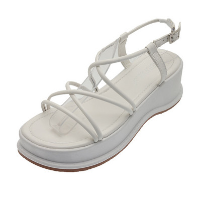 Γυναικεία σανδάλια Παπούτσια Χοντρό κάτω μέρος casual Ύψος Αυξάνοντας σταυροδεμένα Κλασικά Μαύρα Λευκά Γυναικεία Παπούτσια