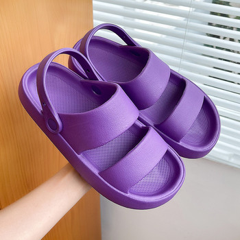 COSMAGIC Нови летни EVA сандали Ежедневни плажни дамски външни неплъзгащи се мъжки меки подметки Вътрешни сандалии Обувки