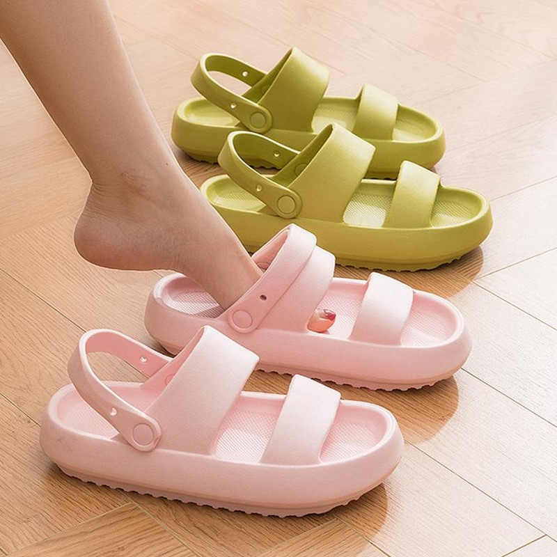 COSMAGIC jaunas vasaras EVA sandales ikdienas pludmales sievietēm ārpusē, neslīdošs vīriešiem, mīksta zole iekštelpu sandalijas apavi