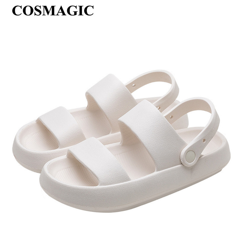 COSMAGIC jaunas vasaras EVA sandales ikdienas pludmales sievietēm ārpusē, neslīdošs vīriešiem, mīksta zole iekštelpu sandalijas apavi