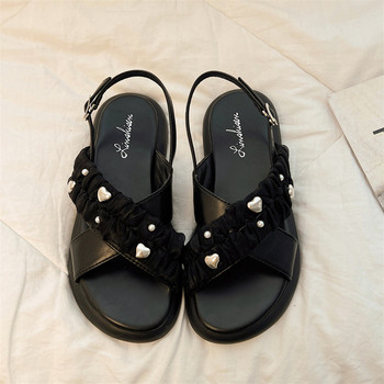 Γυναικεία καλοκαιρινά νέα πέδιλα μόδας Νέα παπούτσια για παντόφλες πλατφόρμας 2023 Υψηλής ποιότητας Flats κλασικά μαύρα σανδάλια για περπάτημα εξωτερικού χώρου