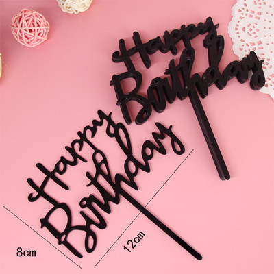 10 vnt. 33 stilių torto puošmena Akrilinis torto apmušalas su gimtadieniu tortų apmušalai gimtadienio vakarėliui desertų keksiukų dekoravimui