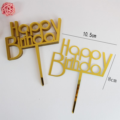 10 vnt. 33 stilių torto puošmena Akrilinis torto apmušalas su gimtadieniu tortų apmušalai gimtadienio vakarėliui desertų keksiukų dekoravimui