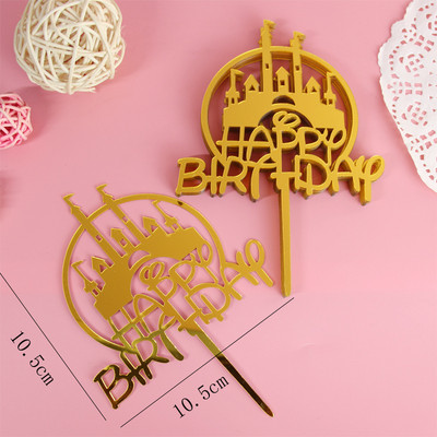 10 vnt. 33 stilių torto puošmena Akrilinis torto apmušalas su gimtadieniu tortų apmušalai gimtadienio vakarėliui desertų keksiukų dekoravimui