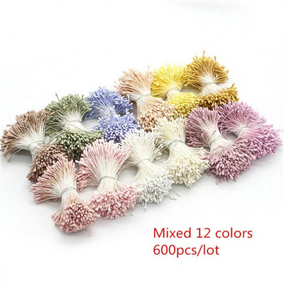 Lucia Crafts 420/600/1000 kom / lot cvijeća prašnika 2 mm DIY vijenac od umjetnog cvijeća za svatove kućni dekor D0401