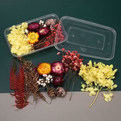 1 kutija šarenog prirodnog osušenog cvijeća za ručno izrađene rukotvorine od epoksidne smole DIY buket vijenac izrada svijeća kućna dekoracija vjenčanja