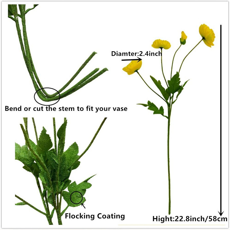 Kunstlilled Mooni siidlilled Pika varrega majapidamine Aialaud Pulmad DIY Peo Pulma Pruudikimbu Kaunistus