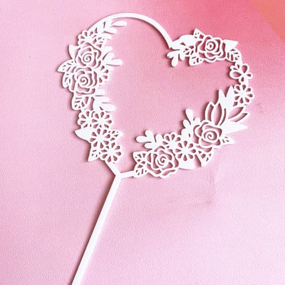 Topper pentru tort acrilic negru, siluetă, prințesă, nuntă, decorațiuni pentru mire și mire, pentru desert, pentru cupcake, pentru petreceri