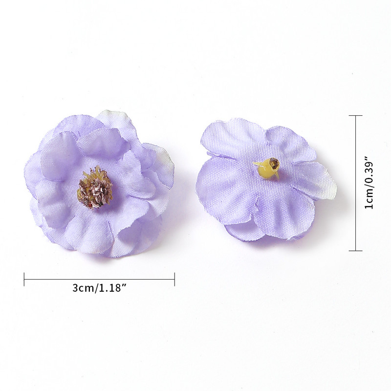 30 buc. 3 cm capete de flori cu margarete multicolore mini flori artificiale din matase pentru nunta decorarea casei coroana de Craciun album de albume