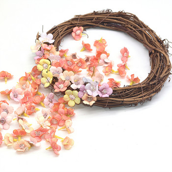 50Pcs 2cm Многоцветни цветни глави на маргаритки Мини копринени изкуствени цветя за венец Scrapbooking Домашна сватбена украса