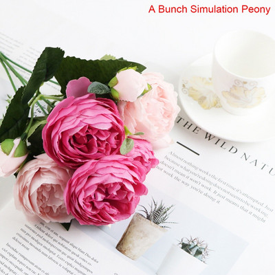 1PC Τεχνητά Λουλούδια Real Touch Artificial Moth Orchid Butterfly Orchid Peony Daisy For Home Table Wedding Festival Decoration