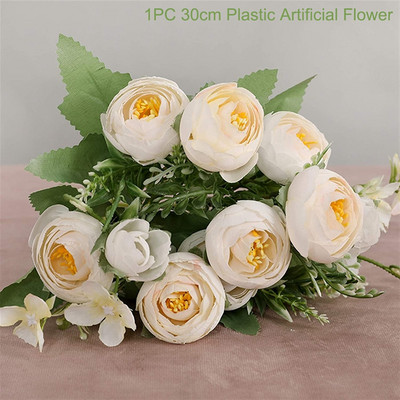 1PC Τεχνητά Λουλούδια Real Touch Artificial Moth Orchid Butterfly Orchid Peony Daisy For Home Table Wedding Festival Decoration