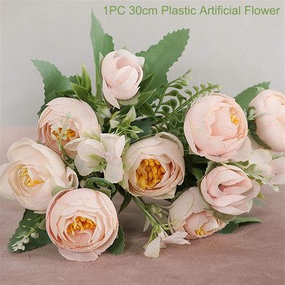 1PC Τεχνητά Λουλούδια Real Touch Artificial Moth Orchid Butterfly Orchid Peony Daisy For Home Table Wedding Festival Decoration