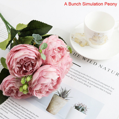 1PC Τεχνητά Λουλούδια Real Touch Artificial Moth Orchid Butterfly Orchid Peony Daisy For Home Table Wedding Festival Decoration