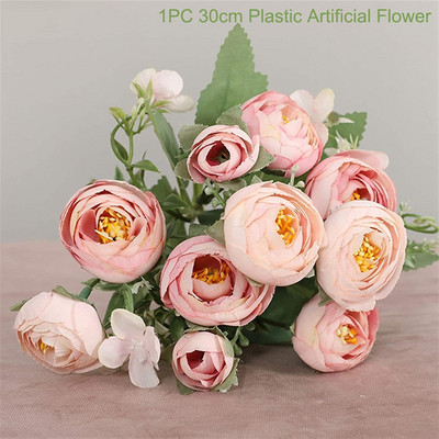 1PC Τεχνητά Λουλούδια Real Touch Artificial Moth Orchid Butterfly Orchid Peony Daisy For Home Table Wedding Festival Decoration