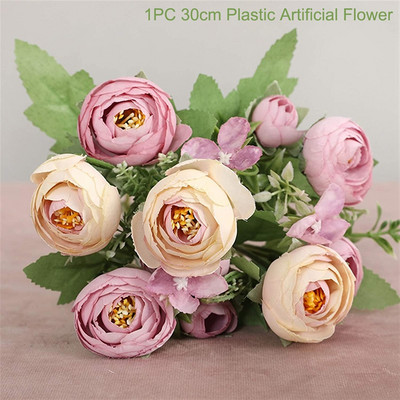 1PC Τεχνητά Λουλούδια Real Touch Artificial Moth Orchid Butterfly Orchid Peony Daisy For Home Table Wedding Festival Decoration