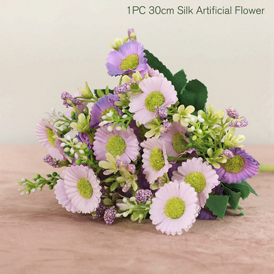 1PC Τεχνητά Λουλούδια Real Touch Artificial Moth Orchid Butterfly Orchid Peony Daisy For Home Table Wedding Festival Decoration