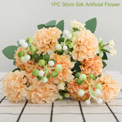 1PC Τεχνητά Λουλούδια Real Touch Artificial Moth Orchid Butterfly Orchid Peony Daisy For Home Table Wedding Festival Decoration