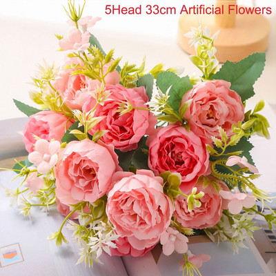 1PC Τεχνητά Λουλούδια Real Touch Artificial Moth Orchid Butterfly Orchid Peony Daisy For Home Table Wedding Festival Decoration