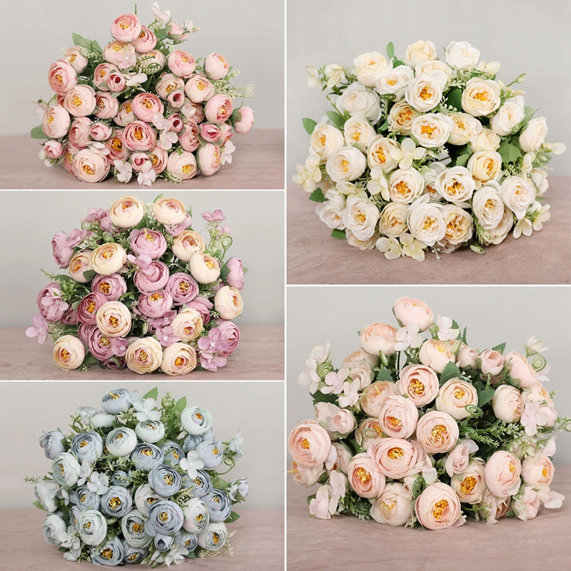 1PC Τεχνητά Λουλούδια Real Touch Artificial Moth Orchid Butterfly Orchid Peony Daisy For Home Table Wedding Festival Decoration