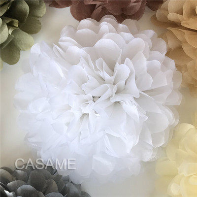 5 buc 4 6 8 10 12 inch Hârtie igienica Pom Pom Poms Hârtie pentru petrecere de nuntă Pompon Flori pentru decorarea nunții Pompoane Aniversare Bebeluş