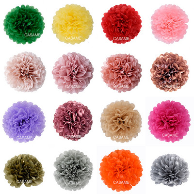 5 buc 4 6 8 10 12 inch Hârtie igienica Pom Pom Poms Hârtie pentru petrecere de nuntă Pompon Flori pentru decorarea nunții Pompoane Aniversare Bebeluş