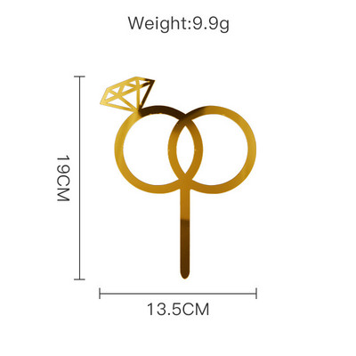 Paprastas naujo dizaino Bride To Be Vakarėlio torto viršelis Rose Gold akrilinis vištienos vakarėlis torto viršus Dovana vestuvių torto desertui papuošti