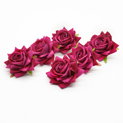 10 db Silk Roses Menyasszonyi Kiegészítők Tisztítás Művirágok Otthon Esküvői Dekoráció Barkácsolás Ajándékdoboz Fesztivál kellékek