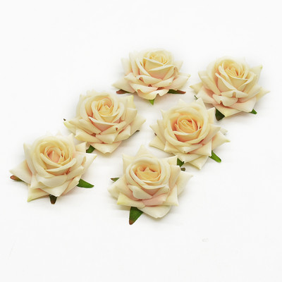 10 db Silk Roses Menyasszonyi Kiegészítők Tisztítás Művirágok Otthon Esküvői Dekoráció Barkácsolás Ajándékdoboz Fesztivál kellékek