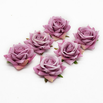 10 db Silk Roses Menyasszonyi Kiegészítők Tisztítás Művirágok Otthon Esküvői Dekoráció Barkácsolás Ajándékdoboz Fesztivál kellékek