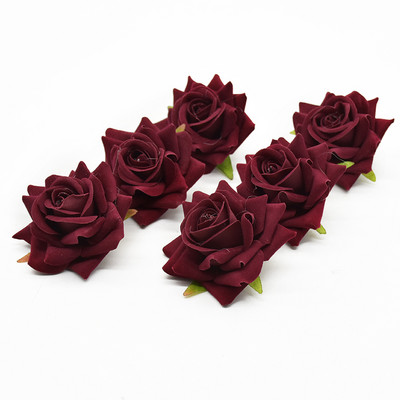 10 db Silk Roses Menyasszonyi Kiegészítők Tisztítás Művirágok Otthon Esküvői Dekoráció Barkácsolás Ajándékdoboz Fesztivál kellékek