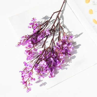 2 TK Kunsttaimed Pikk beebi hingeõhk jõulukaunistused Vaas kodupulmadeks Pruudifestivali peoks võltsplastist lilled