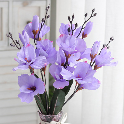 5 Forks 20 Heads Simulation Bouquet Magnolia Διακόσμηση σπιτιού Flower Photography Props Flower Wedding