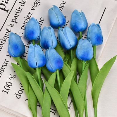 3/5/10PCS Tulips Artificial Flowers Real Touch Flowers Μπουκέτο με τουλίπα Διακόσμηση Ψεύτικες τουλίπες Λουλούδι για στολισμούς γάμου σπιτιού