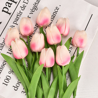 3/5/10PCS Tulips Artificial Flowers Real Touch Flowers Μπουκέτο με τουλίπα Διακόσμηση Ψεύτικες τουλίπες Λουλούδι για στολισμούς γάμου σπιτιού