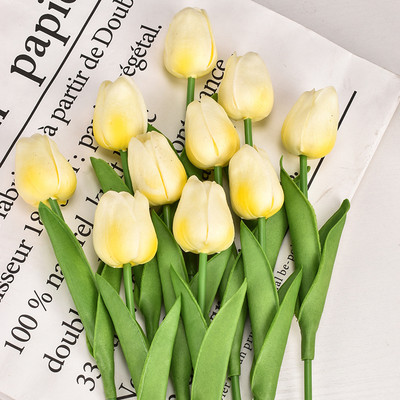 3/5/10PCS Tulips Artificial Flowers Real Touch Flowers Μπουκέτο με τουλίπα Διακόσμηση Ψεύτικες τουλίπες Λουλούδι για στολισμούς γάμου σπιτιού