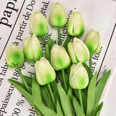 3/5/10PCS Tulips Artificial Flowers Real Touch Flowers Μπουκέτο με τουλίπα Διακόσμηση Ψεύτικες τουλίπες Λουλούδι για στολισμούς γάμου σπιτιού