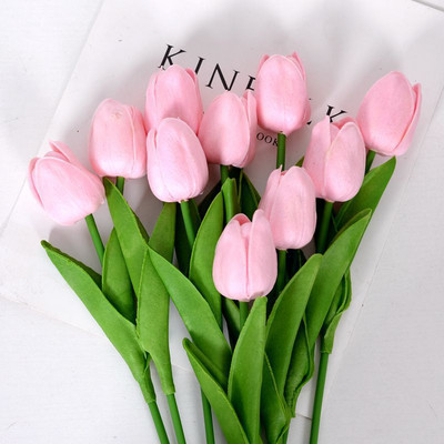 3/5/10PCS Tulips Artificial Flowers Real Touch Flowers Μπουκέτο με τουλίπα Διακόσμηση Ψεύτικες τουλίπες Λουλούδι για στολισμούς γάμου σπιτιού