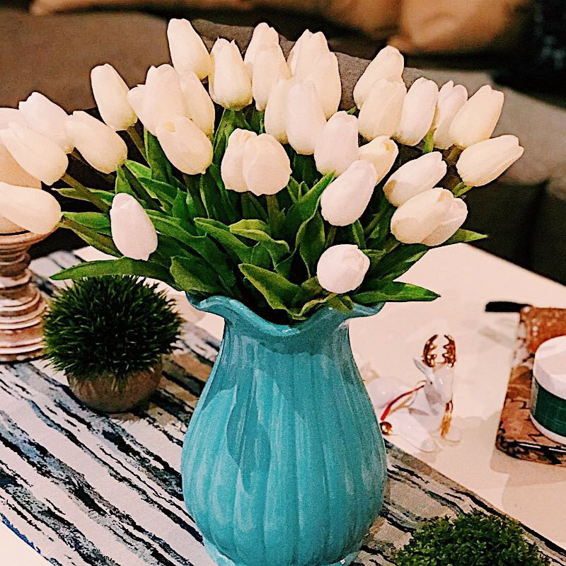 3/5/10PCS Tulips Artificial Flowers Real Touch Flowers Μπουκέτο με τουλίπα Διακόσμηση Ψεύτικες τουλίπες Λουλούδι για στολισμούς γάμου σπιτιού