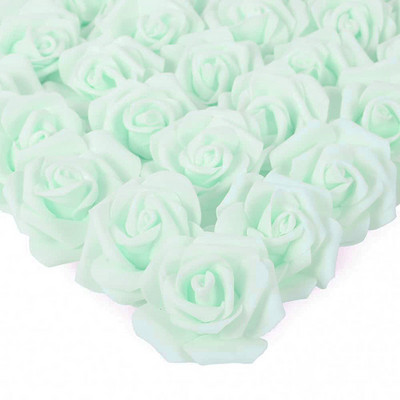 PE putplasčio rožės dirbtinės gėlės galva 7 cm netikros gėlės, skirtos „pasidaryk pats“ puokštėms nuotakos vestuvių vakarėliui dekoruoti iškarpų knygas