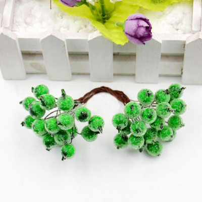 40 κεφάλια τεχνητά φρούτα από γυαλί μούρα Stamen Φτηνό ψεύτικο λουλούδι για διακόσμηση γάμου σπιτιού DIY στεφάνι Scrapbooking Craft δώρο