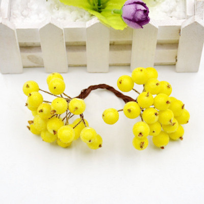 40 κεφάλια τεχνητά φρούτα από γυαλί μούρα Stamen Φτηνό ψεύτικο λουλούδι για διακόσμηση γάμου σπιτιού DIY στεφάνι Scrapbooking Craft δώρο