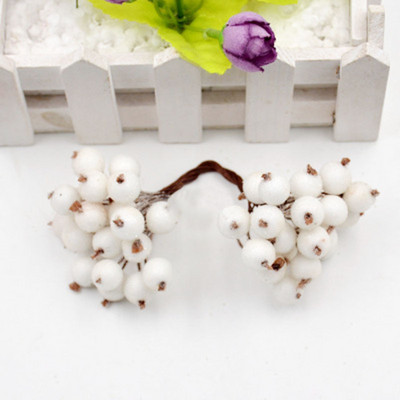 40 κεφάλια τεχνητά φρούτα από γυαλί μούρα Stamen Φτηνό ψεύτικο λουλούδι για διακόσμηση γάμου σπιτιού DIY στεφάνι Scrapbooking Craft δώρο