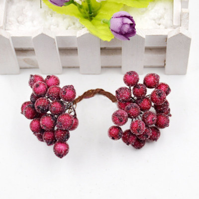 40 κεφάλια τεχνητά φρούτα από γυαλί μούρα Stamen Φτηνό ψεύτικο λουλούδι για διακόσμηση γάμου σπιτιού DIY στεφάνι Scrapbooking Craft δώρο