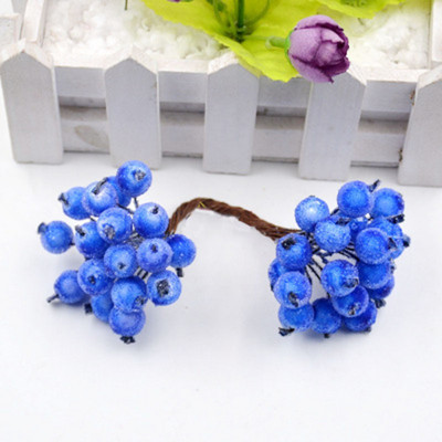 40 κεφάλια τεχνητά φρούτα από γυαλί μούρα Stamen Φτηνό ψεύτικο λουλούδι για διακόσμηση γάμου σπιτιού DIY στεφάνι Scrapbooking Craft δώρο