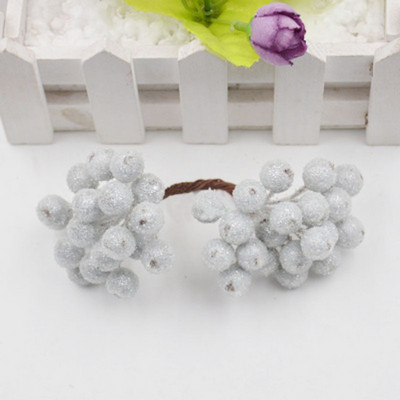 40 κεφάλια τεχνητά φρούτα από γυαλί μούρα Stamen Φτηνό ψεύτικο λουλούδι για διακόσμηση γάμου σπιτιού DIY στεφάνι Scrapbooking Craft δώρο