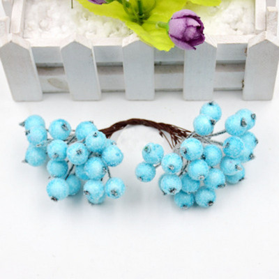 40 κεφάλια τεχνητά φρούτα από γυαλί μούρα Stamen Φτηνό ψεύτικο λουλούδι για διακόσμηση γάμου σπιτιού DIY στεφάνι Scrapbooking Craft δώρο