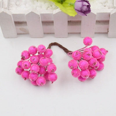 40 κεφάλια τεχνητά φρούτα από γυαλί μούρα Stamen Φτηνό ψεύτικο λουλούδι για διακόσμηση γάμου σπιτιού DIY στεφάνι Scrapbooking Craft δώρο