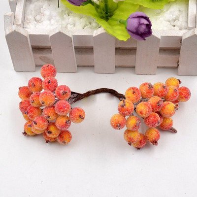 40 κεφάλια τεχνητά φρούτα από γυαλί μούρα Stamen Φτηνό ψεύτικο λουλούδι για διακόσμηση γάμου σπιτιού DIY στεφάνι Scrapbooking Craft δώρο