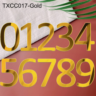 Decor acrilic pentru tort cu oglindă aurie La mulți ani, alfabet englezesc, număr roman, pentru petrecere de nuntă, pentru tort, cu steagul pentru cupcake